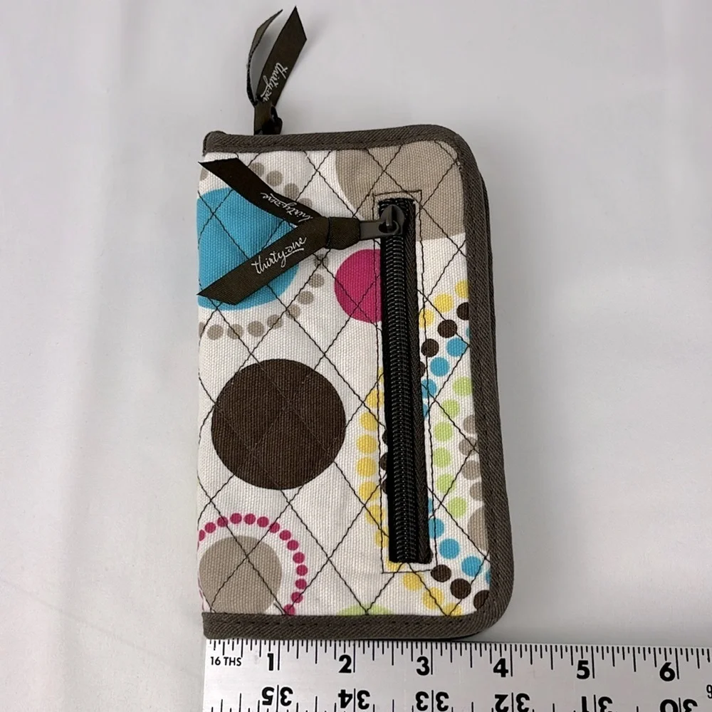 Thirty-One Soft Wallet Circle Dots Pattern - Picture 7 of 9